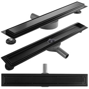 Lineárny odtokový žľab Rea Neox Pro 80 cm čierny vyobraziť