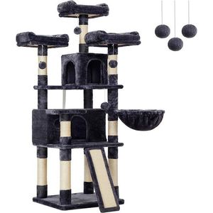 Mačacie škrabadlo Sandic 169 cm tmavo šedé vyobraziť