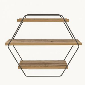 Nástenná polica Azra borovica vyobraziť