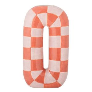 Keramická ručne maľovaná váza v lososovej farbe/krémovobiela (výška 32 cm) Mae – Bloomingville vyobraziť