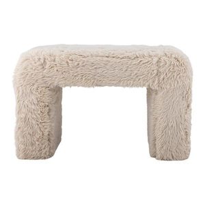 Béžový taburet z umelej kožušiny Bobbie – Bloomingville vyobraziť
