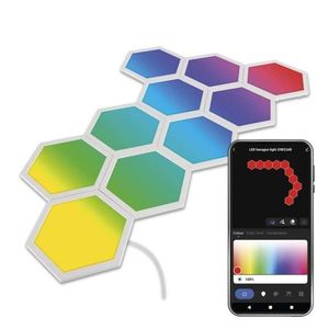 Nástenné LED svietidlo GoSmart Hexagon 10 dielov viacfarebné vyobraziť