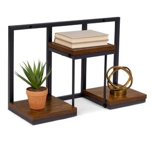 Nástěnný stojan na květiny MELODY 30x48 cm hnědý/černý vyobraziť