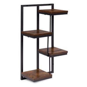 Nástěnný stojan na květiny MELODY 63x33 cm hnědý/černý vyobraziť