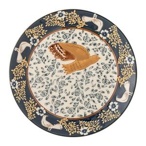 Modrý dezertný kameninový tanier ø 16 cm Hezha – Bloomingville vyobraziť