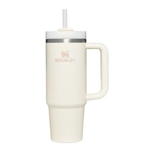 Krémovobiela termoska so slamkou z nehrdzavejúcej ocele 890 ml Quencher H2.O FlowState™ Tumbler Cream 2.0 – Stanley vyobraziť