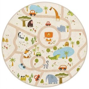 Prateľný detský hrací koberec ø100 cm Savana Ride – Mila Home vyobraziť