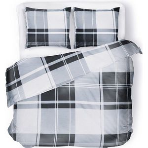 Obliečky z mikrovlákna Prunel 200x220 cm biele/sivé/čierne vyobraziť