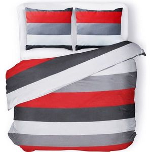 Obliečky z mikrovlákna VIOLI 200x220 cm biele/červené/sivé vyobraziť