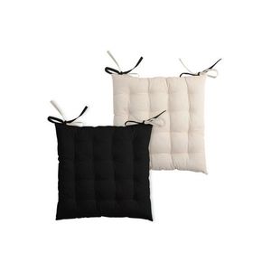 Oboustranný podsedák na židli Duo 40x40 cm černý/béžový vyobraziť