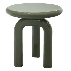 Odkladací stolík Flambe 50 cm zeleno-sivý vyobraziť