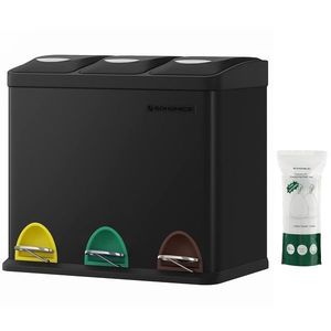 Odpadkový koš na tříděný odpad Rubbie černý vyobraziť