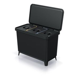 Odpadkový koš SYSTEMO 3x10 L černý vyobraziť