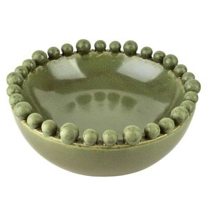 Okrúhla dekoratívna miska Yarine Ball zelená vyobraziť