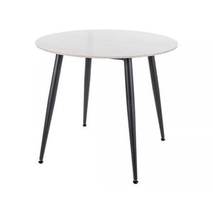 Okrúhly jedálenský stôl Rion 90 cm biely/čierny vyobraziť