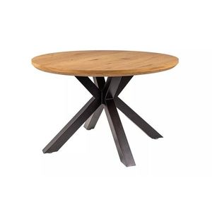 Okrúhly jedálenský stôl Ritmo 120 cm dub prírodný/čierny vyobraziť