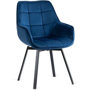 Otočná jedálenská stolička LUNA granátovo modrá vyobraziť