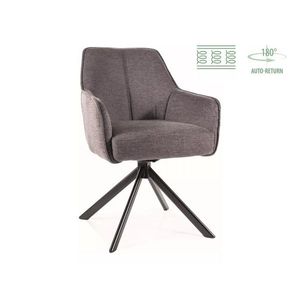 Otočné jedálenské kreslo Notti tmavosivé vyobraziť