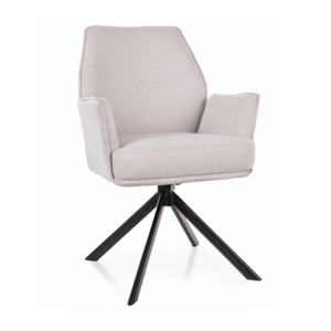 Otočné jídelní křeslo Hugo Brego světle béžové vyobraziť