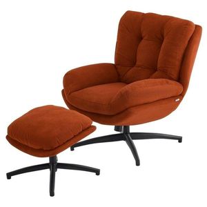 Otočné křeslo s podnožkou ROYAL měděné vyobraziť