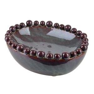 Oválna dekoratívna miska Yarine Ball fialová vyobraziť