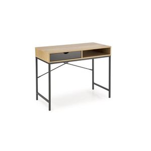 Písací stôl B50 dub zlatý/čierny vyobraziť