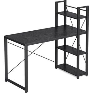 Písací stôl s regálom VASAGLE DESTINY čierny vyobraziť