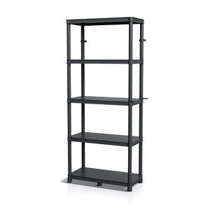 Plastový dílenský regál Stacker 74x172, 5 cm černý vyobraziť