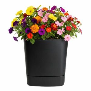 Plastový květináč s podmiskou Cubi 25x25 cm - výber z 5 prevedení vyobraziť