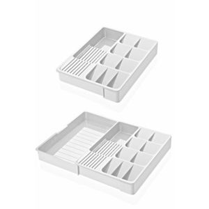 Plastový príborník Cultery biely vyobraziť