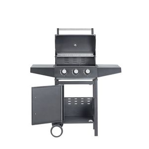 Plynový gril GRILL s 2 hořáky černý vyobraziť