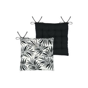 Podsedák na stoličku Ziana 38x38 cm ecru/čierny vyobraziť