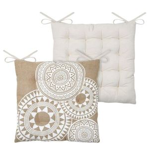 Podsedák na židli Mekong 38x38 cm béžový/bílý vyobraziť