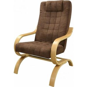 Pohupovacie kreslo Jola z masívu hnedé/buk vyobraziť