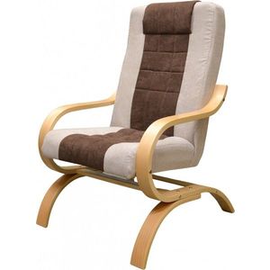 Pohupovacie kreslo Jola z masívu hnedo-béžové/buk vyobraziť