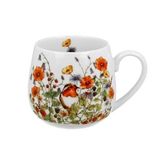 Porcelánový hrnček BARYLKA DIVOKÉ VTÁKY 430 ml biely vyobraziť