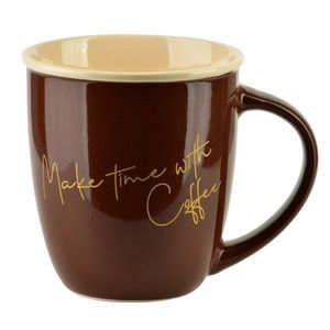 Porcelánový hrnek HENDIA 330 ml hnědý vyobraziť