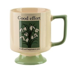 Porcelánový hrnek REJKA 300 ml krémový/zelený vyobraziť