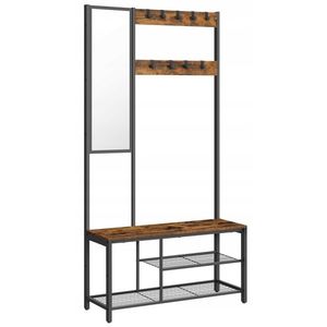 Predsieňový vešiak s botníkom Vasagle ELEVATOR hnedý vyobraziť