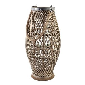 Proutěná lucerna LUCIE Grey I 23x48 cm šedá vyobraziť