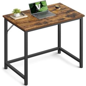 Psací stůl Vasagle Kolmo 80 cm černý/tmavě hnědý vyobraziť