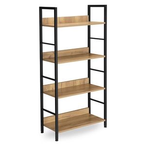 Regál VARBERG čierny/craft vyobraziť