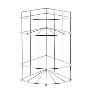 Rohová koupelnová polička CARL SILVER 18, 5x26 cm stříbrná vyobraziť