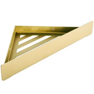 Rohová kúpeľňová polica do sprchy SF07 28, 5 cm zlatá vyobraziť