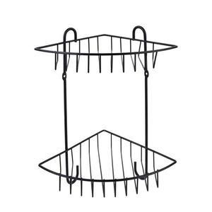 Rohová kúpeľňová polička CARL BLACK 22x28, 5 cm čierna vyobraziť