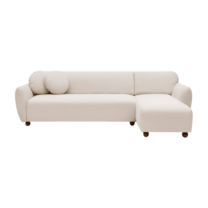 Rohová sedacia súprava Eddy 273 cm biela pravá vyobraziť