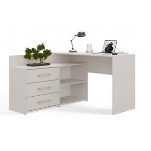 Rohový písací stôl + komoda DANY ľavý kašmírový vyobraziť