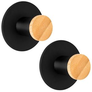 Sada 2 ks háčků na ručníky KOVIR černá vyobraziť