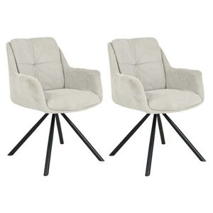 Sada 2 ks jídelních křesel Helix béžová vyobraziť