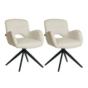 Sada 2 ks jídelních křesel Theo béžová vyobraziť